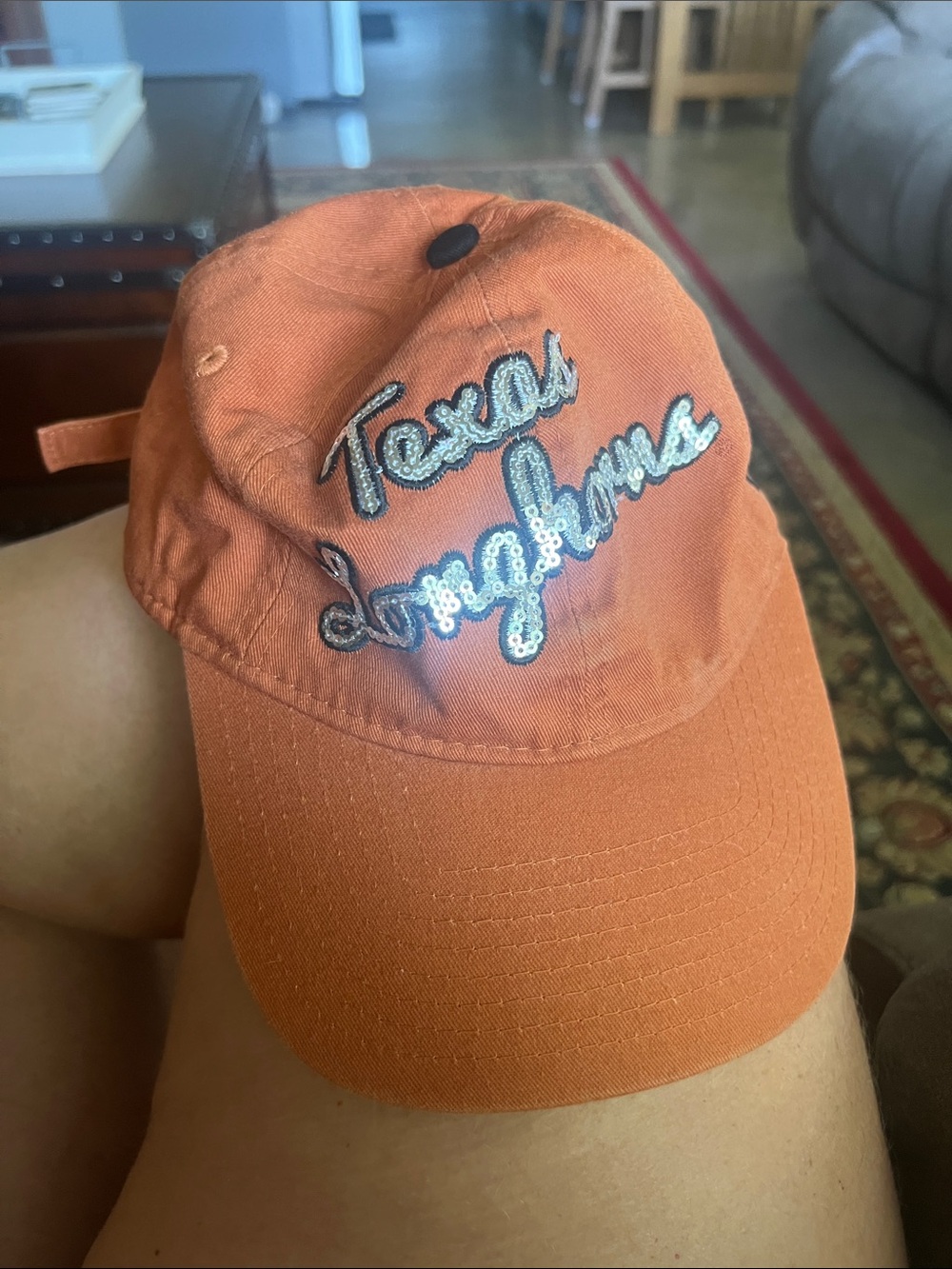 New Era Women's Orange and Black 9FORTY Cap